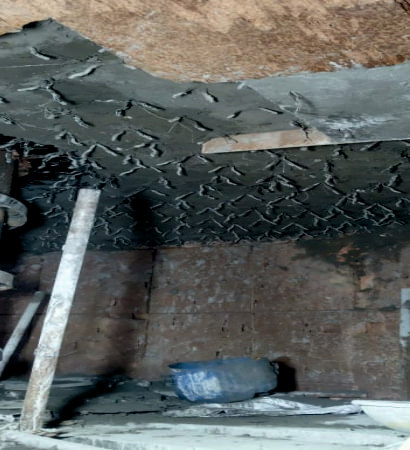 Thermlyte CFBC backup insulation castable application