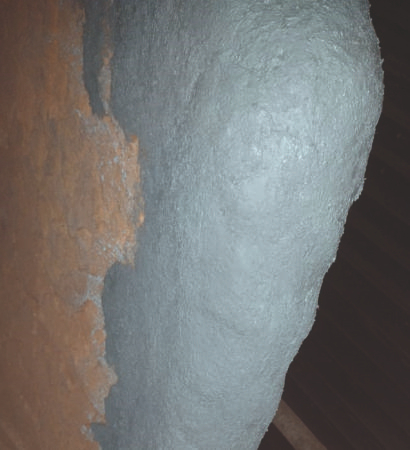 Thermlyte CFBC wing wall patch work
