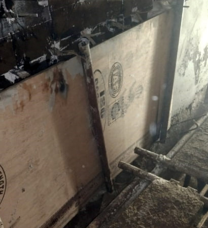Thermlyte PC boiler shuttering work