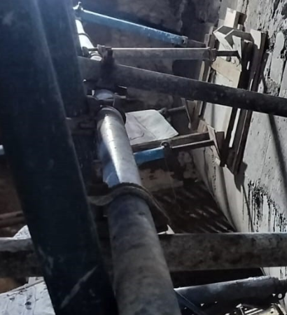 Thermlyte WTE incinerator roof curve shuttering