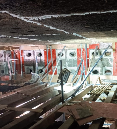 burner brick anchor final alignment check