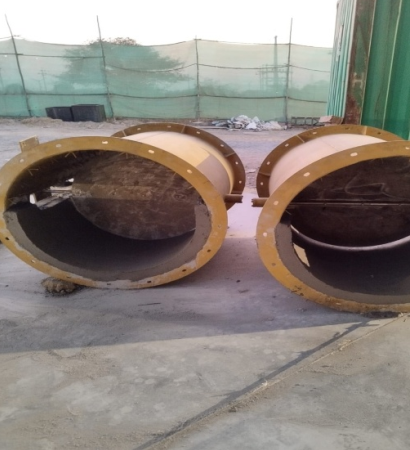 connecting duct refractory installation between chamber and boiler