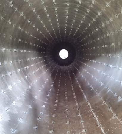 kiln shell welding work for activated carbon plant