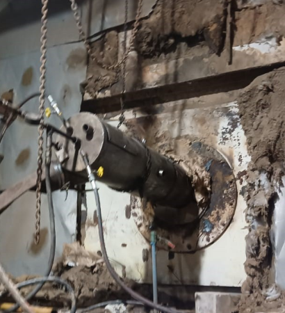 wte boiler burner installation for dryout and commissioning