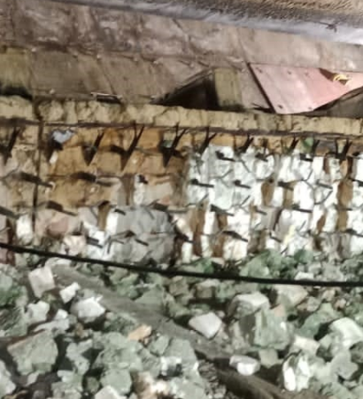 wte boiler feeder discharge area dismantling work