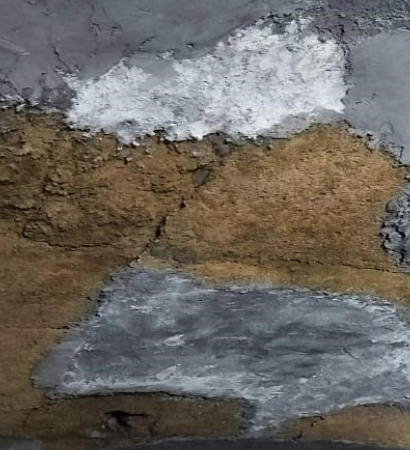wte boiler header connection coil refractory lining completed