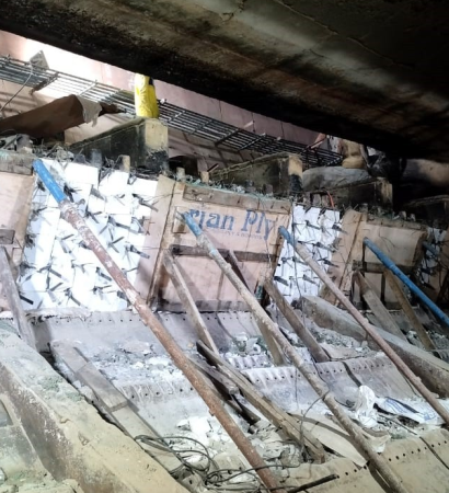 wte boiler refractory shuttering and formwork fixing